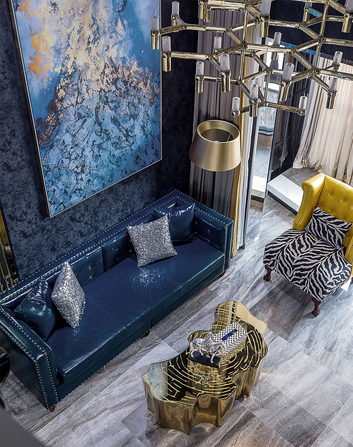 杭州捌零玖零设计|150㎡复式LOFT现代法式轻奢-31