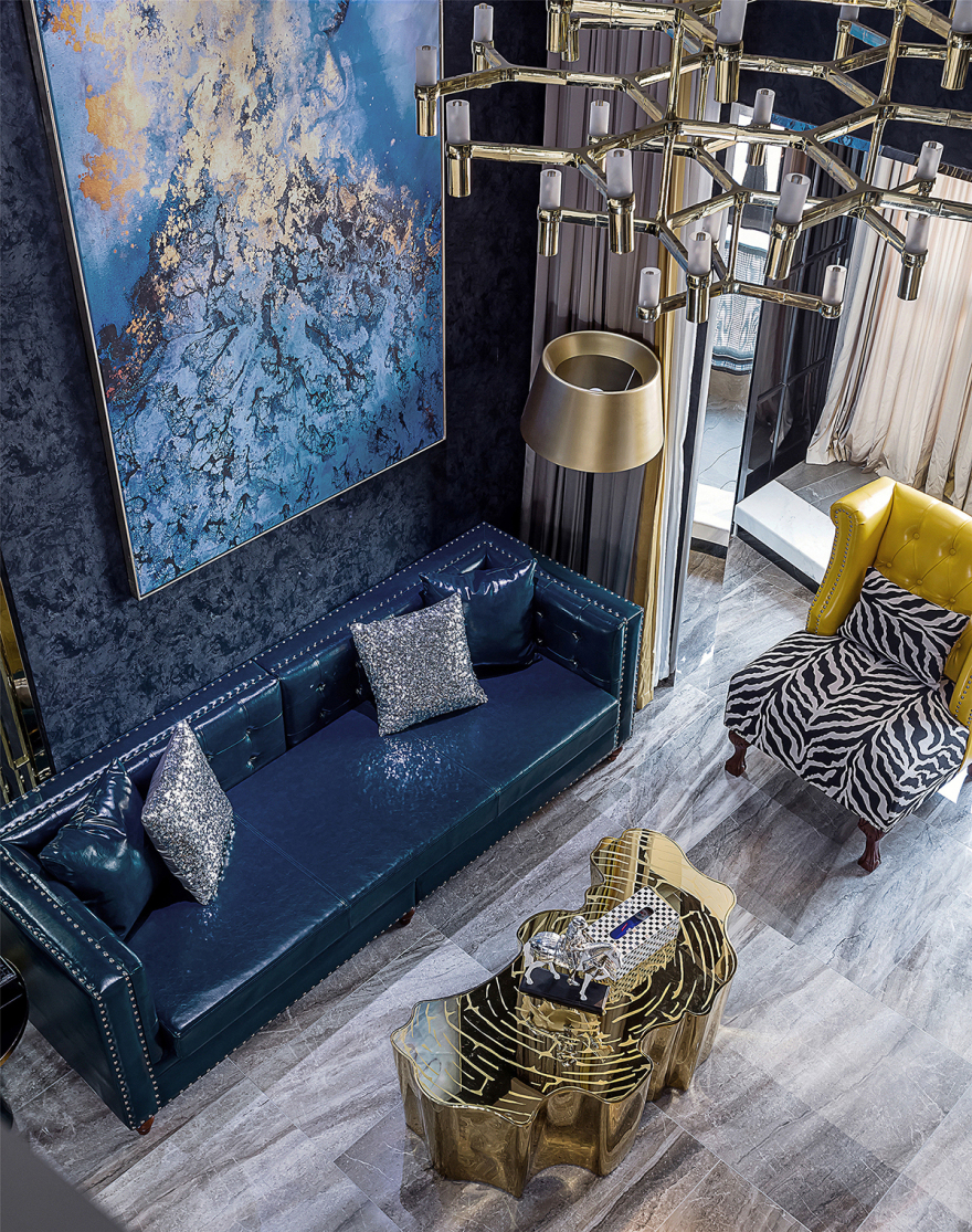 杭州捌零玖零设计|150㎡复式LOFT现代法式轻奢-31