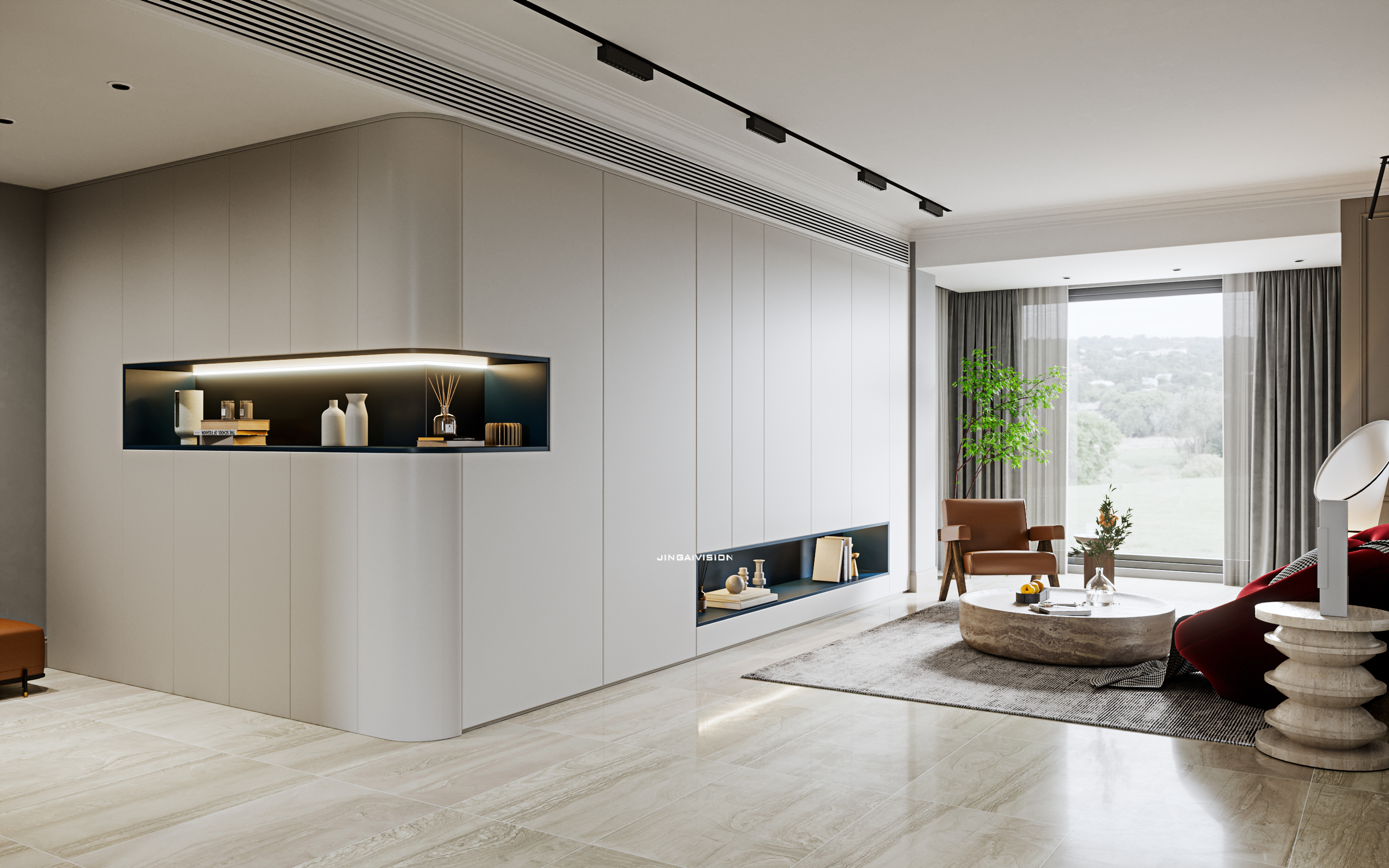 现代客厅设计展现精致品味-18