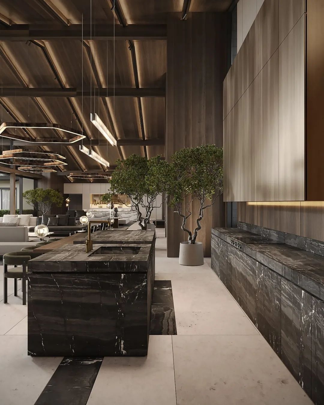 灰色奢华 · 1300㎡大宅设计丨IQOSA Architect-21