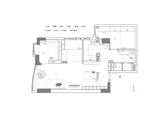 54万元三居90平米装修案例（融化的奶酪）丨中国广州丨陈智超-15
