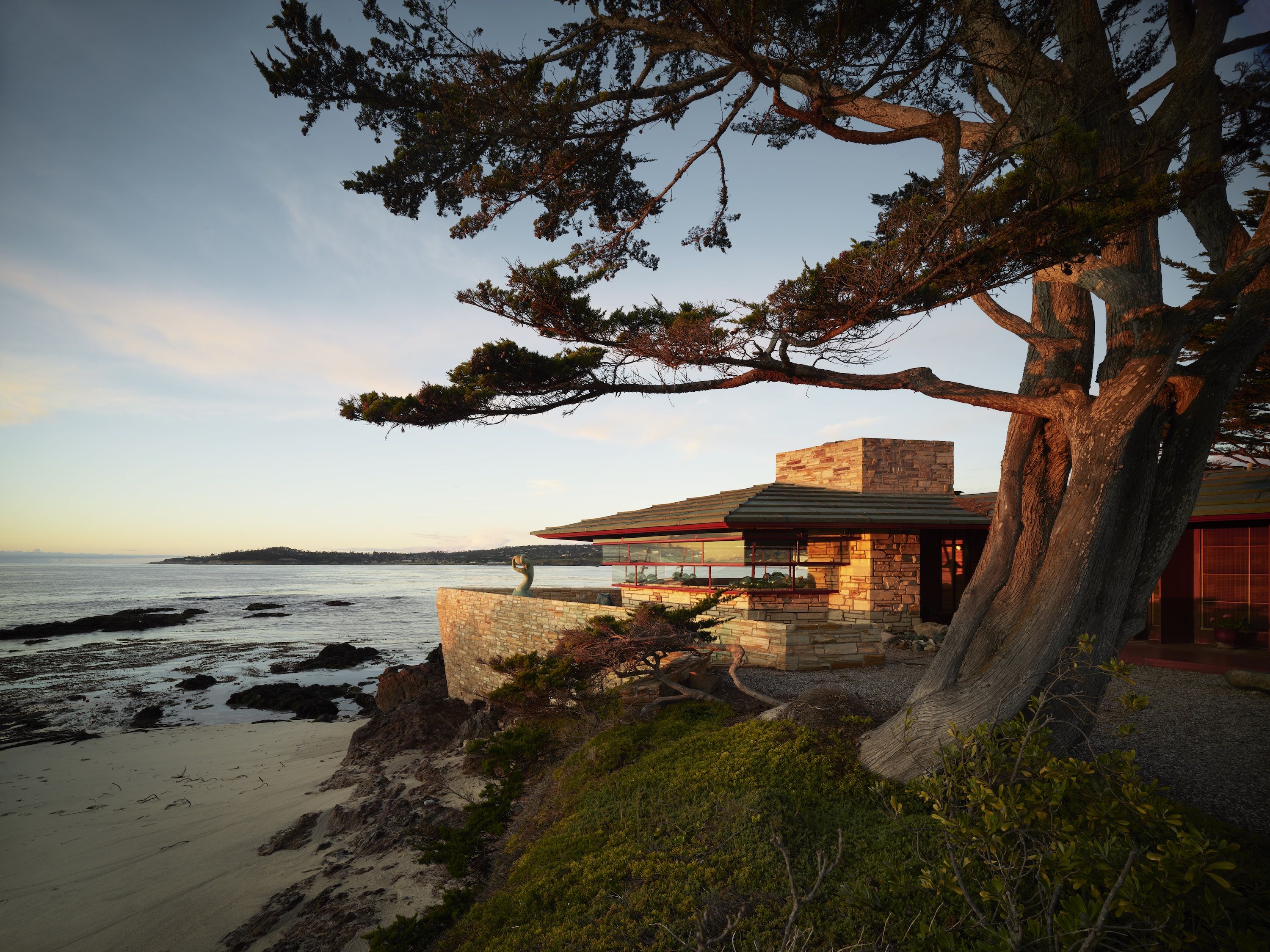 “克林顿・沃克夫人邸”（别名“小屋・在礁石上”）丨美国加利福尼亚丨弗兰克・劳埃德・赖特-3