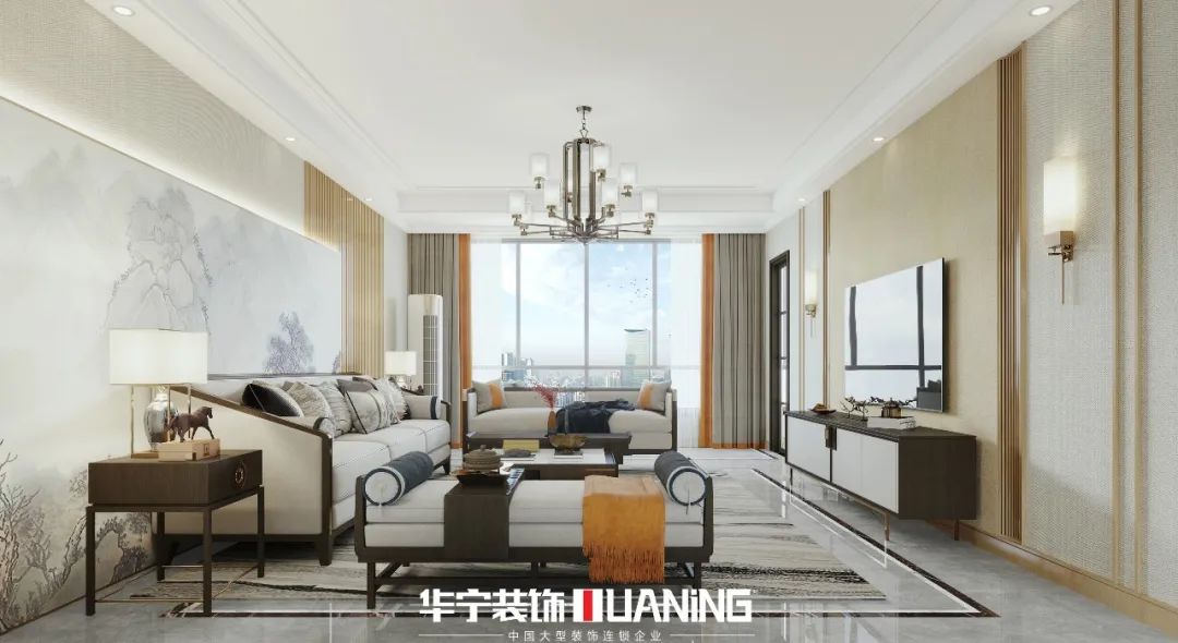 华宁装饰打造日式禅意空间——怡佳花园 130㎡新中风格-63