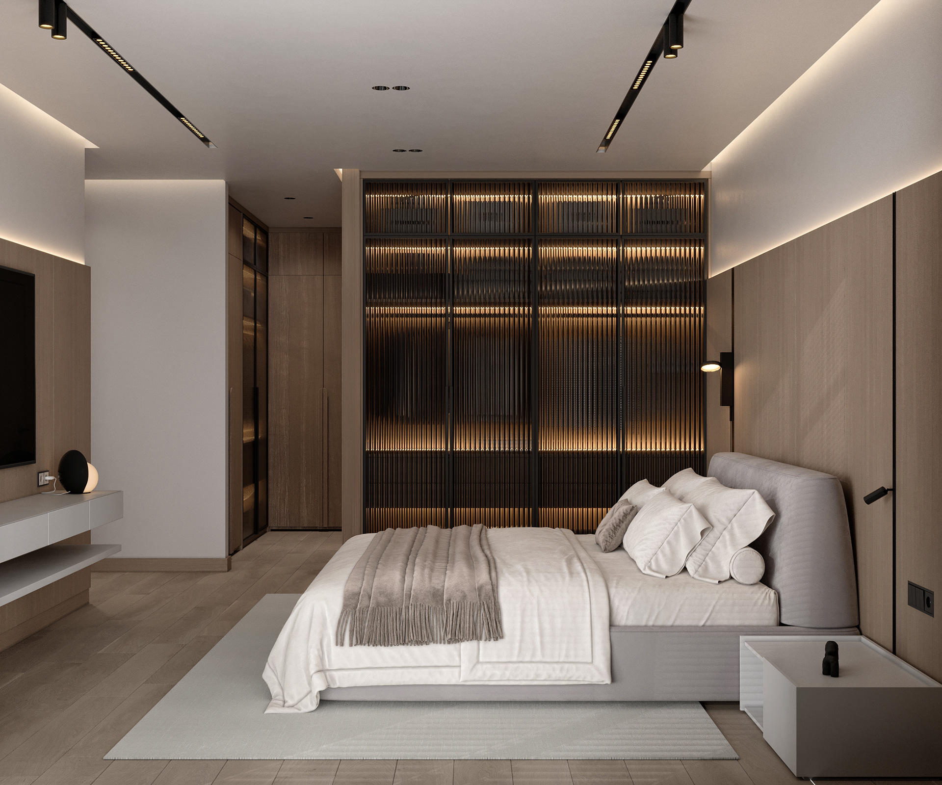 卧室 MINIMAL MASTER BEDROOM INTERIOR DESIGN-8