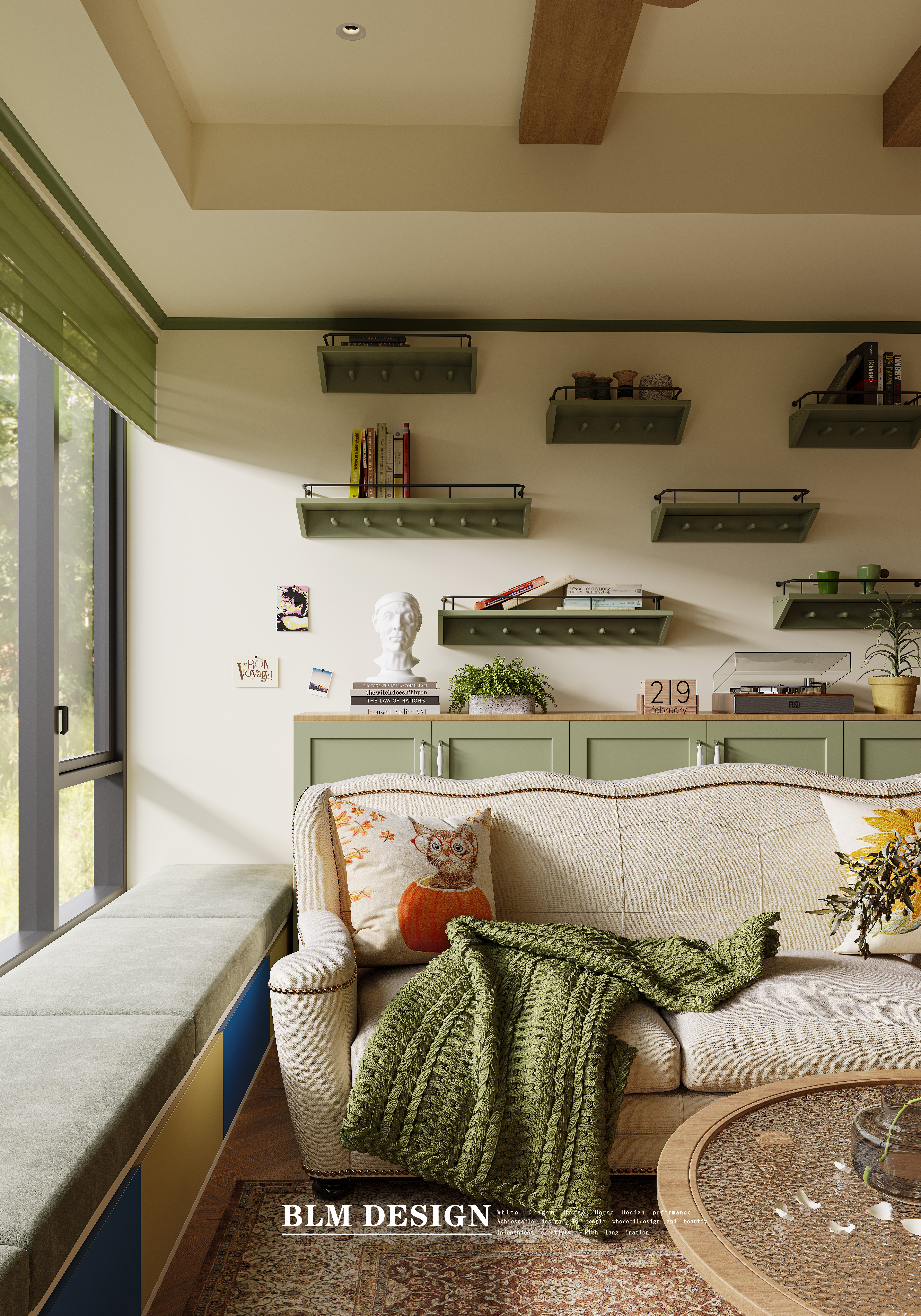 南洋风白龙马效果图设计制作-3