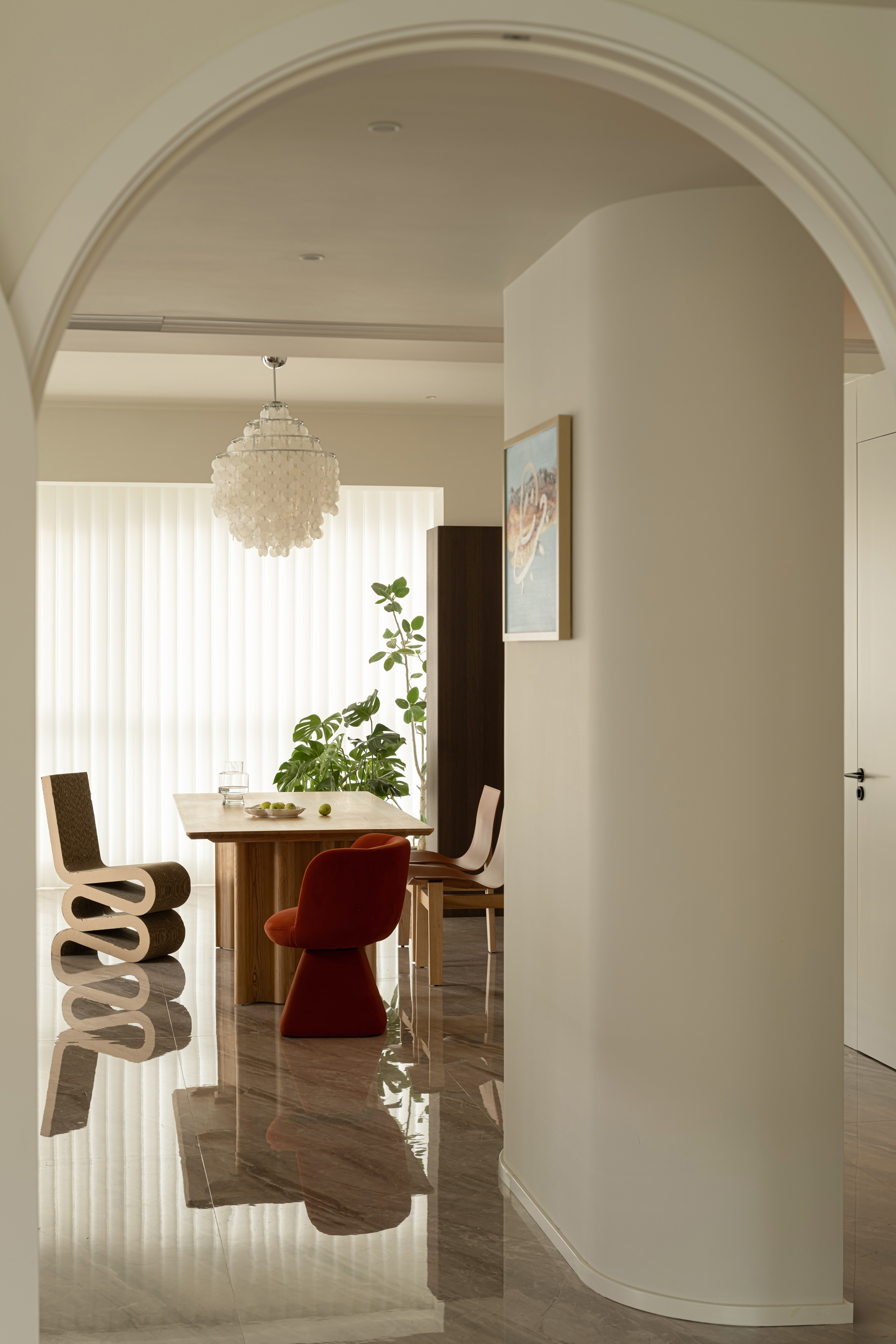 《柔煦》220㎡现代法式丨中国成都丨宏福樘设计-11