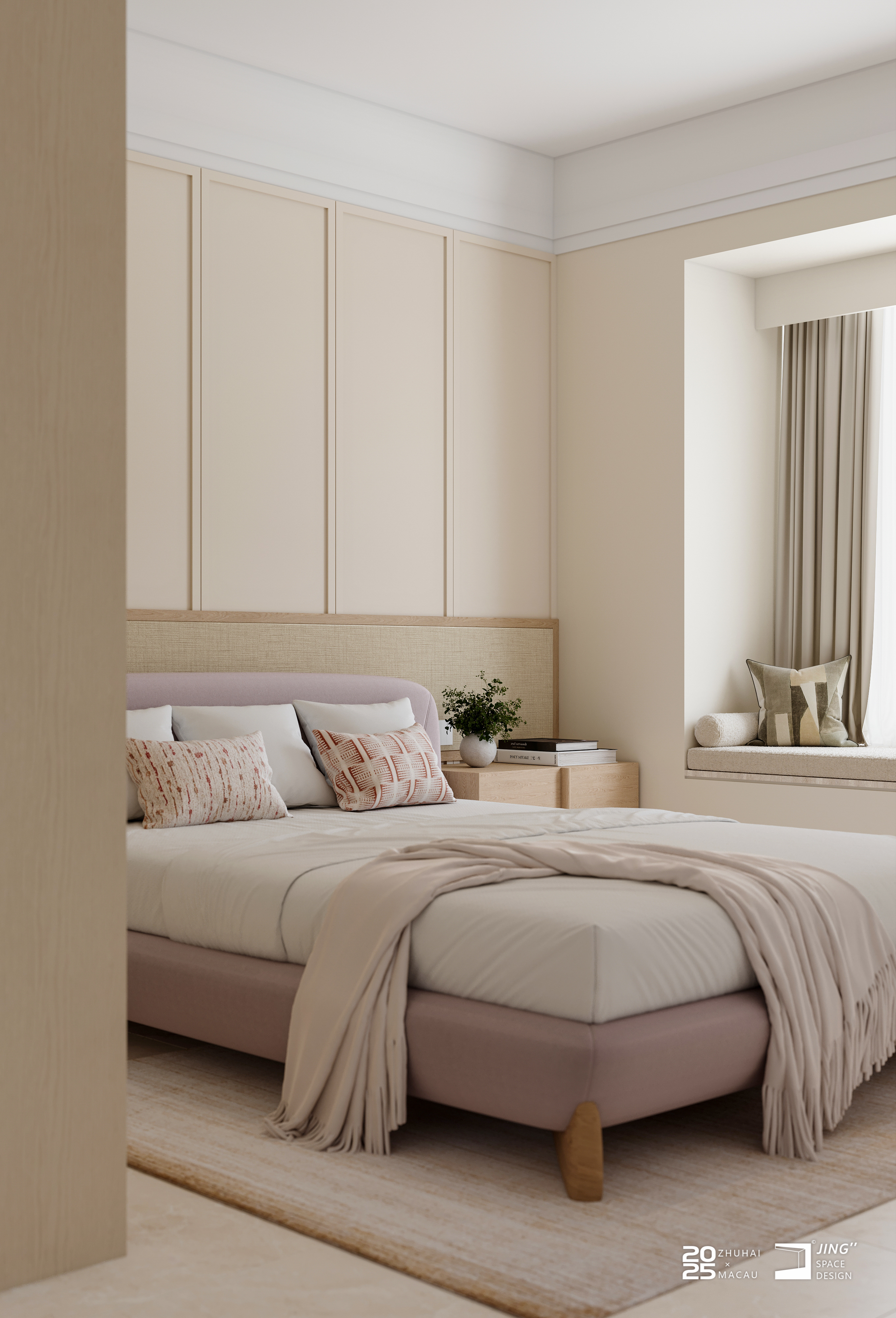 轻法式自然风大平层设计-33