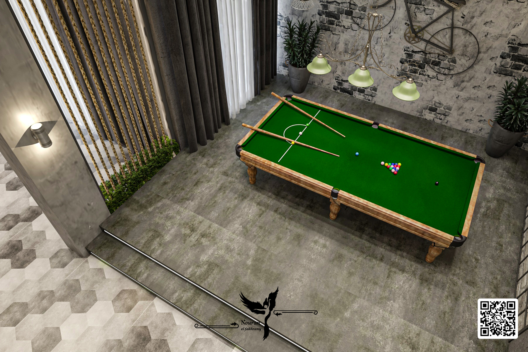 Industrial style basement-6