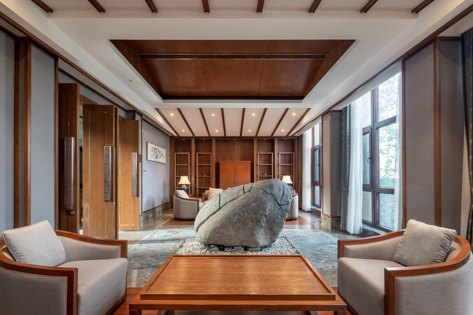 涞源白石山华中小镇二期·白桦林温泉谷竹里馆丨中国河北-47