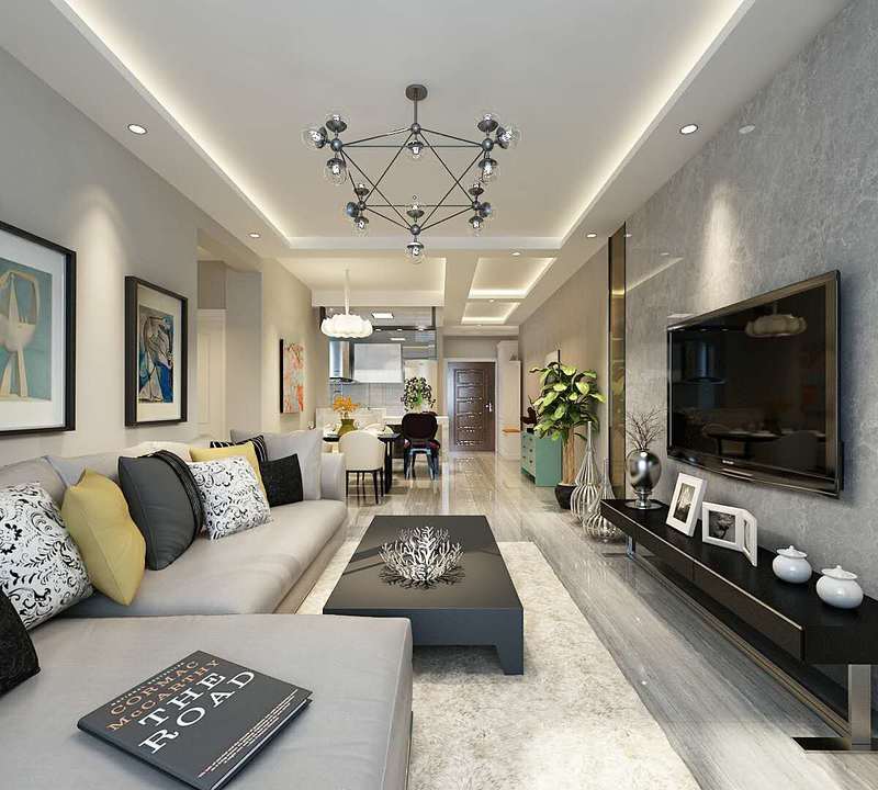 《林翠苑》98 平简约风设计丨中国盘锦丨盘锦楚航装饰-0