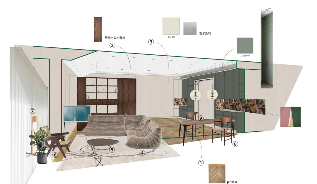 武汉 160㎡现代家居设计丨中国武汉丨示觉设计-3