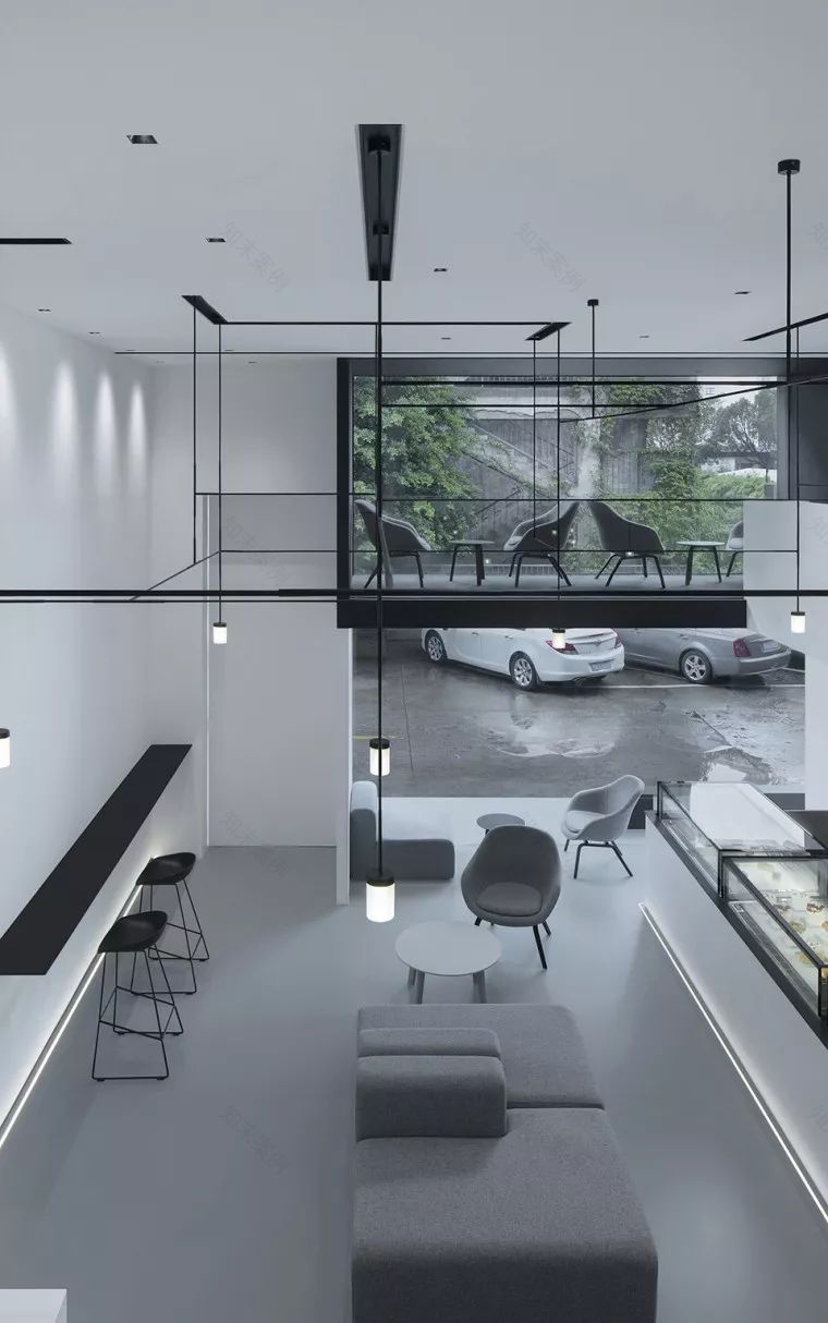 福州时间甜品店 | 极简黑白空间,美食与自然的和谐共处-35