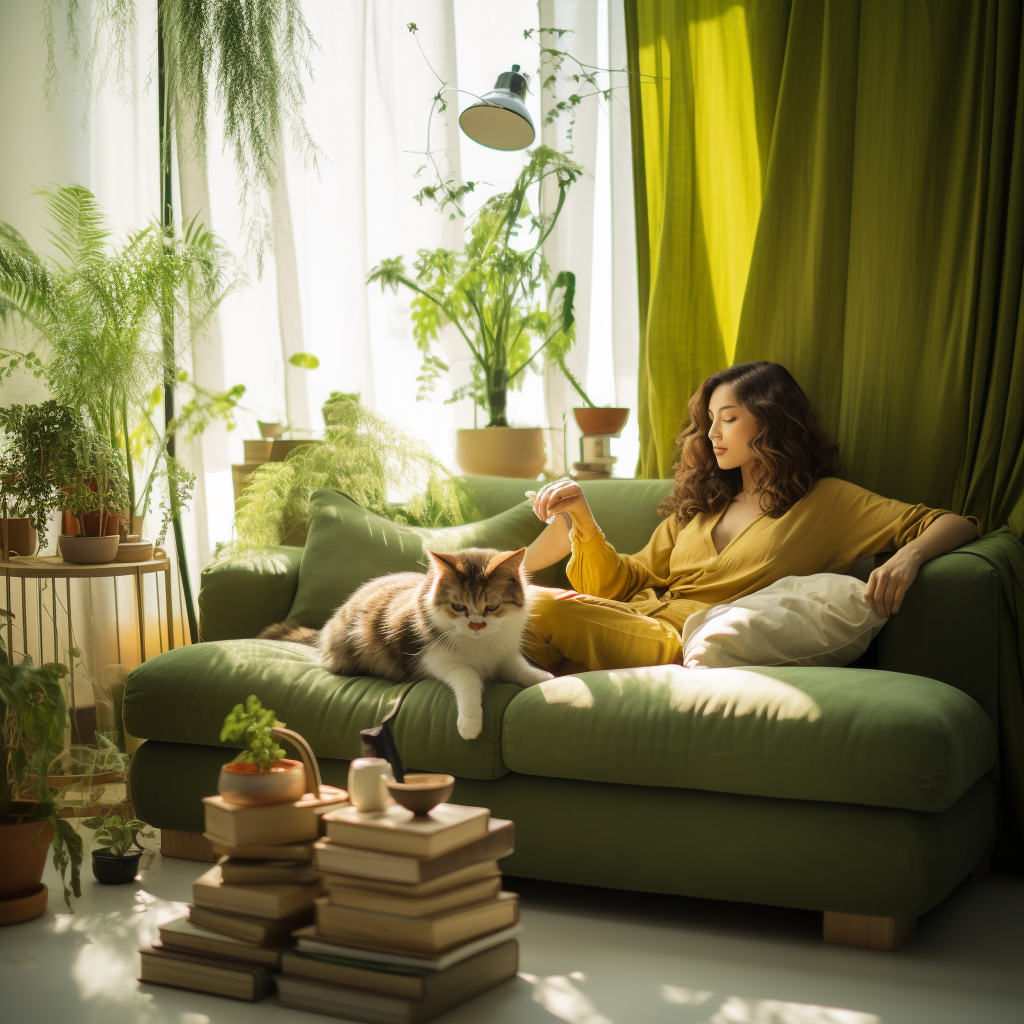 黄绿搭配空间-10