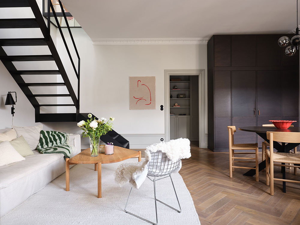 斯德哥尔摩独特阁楼公寓 | 乡村风格与现代设计完美结合-11