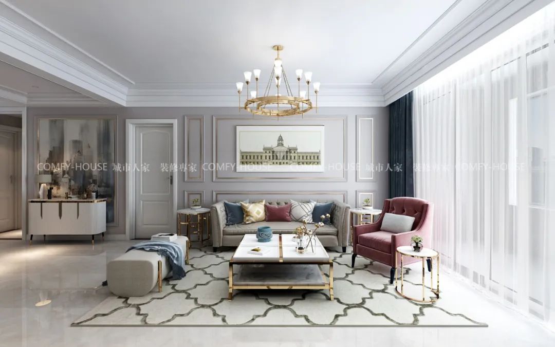 140㎡美式轻奢,邂逅理想生活-8