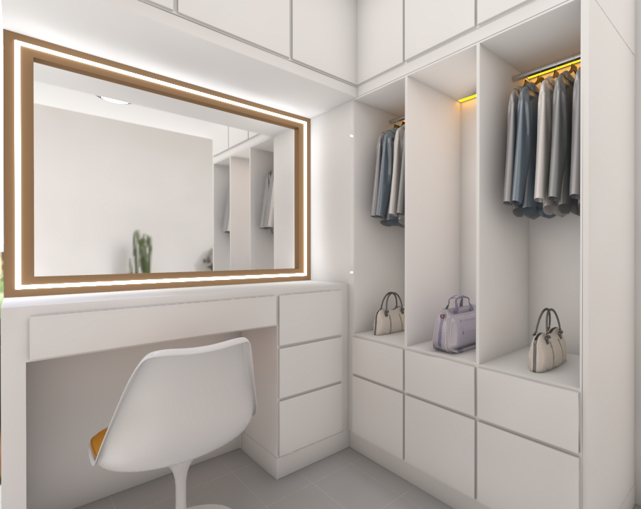 WARDROBE & LED WALL-5