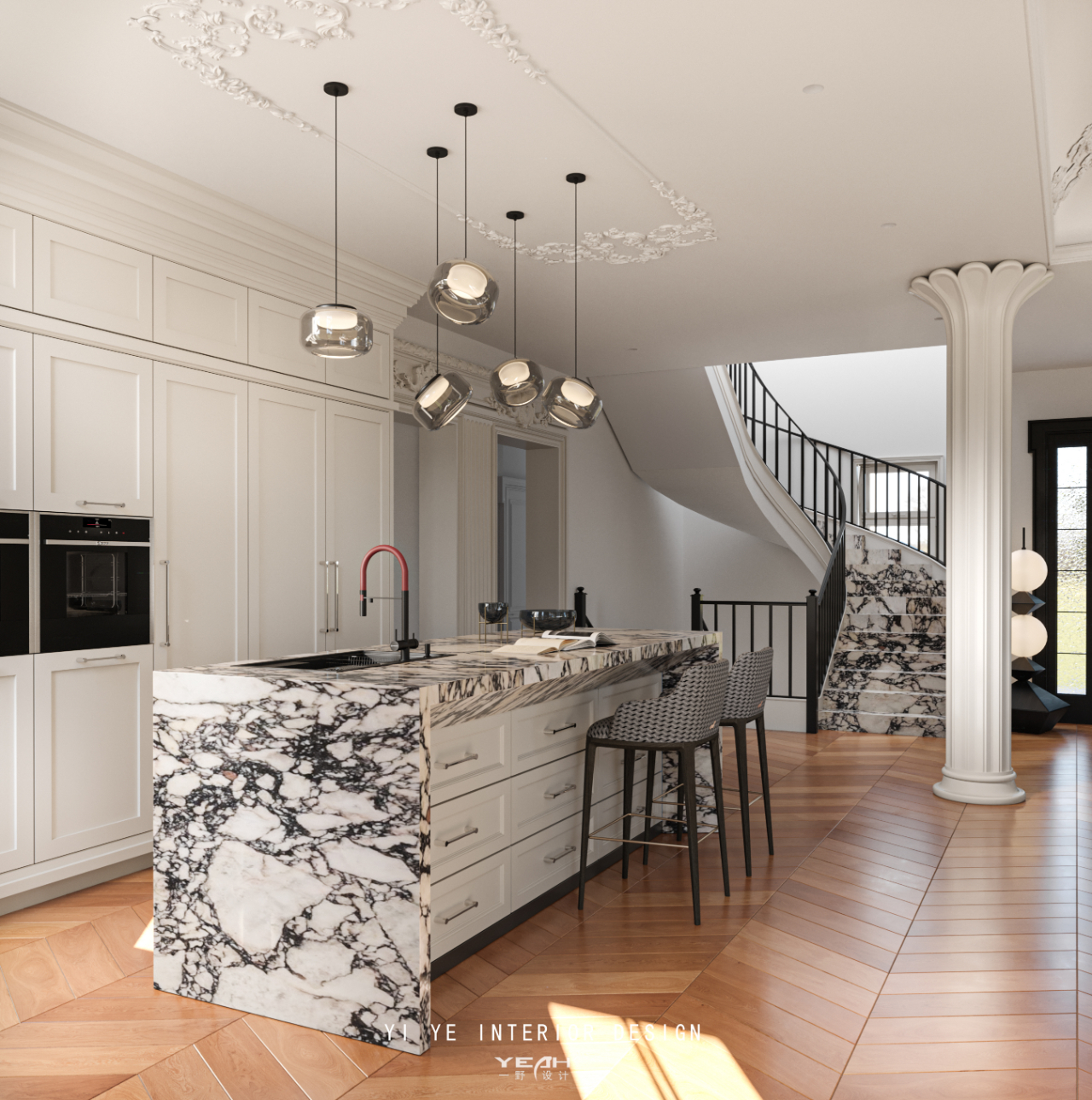 银丽高尔夫 550m² 法式丨一野设计-8