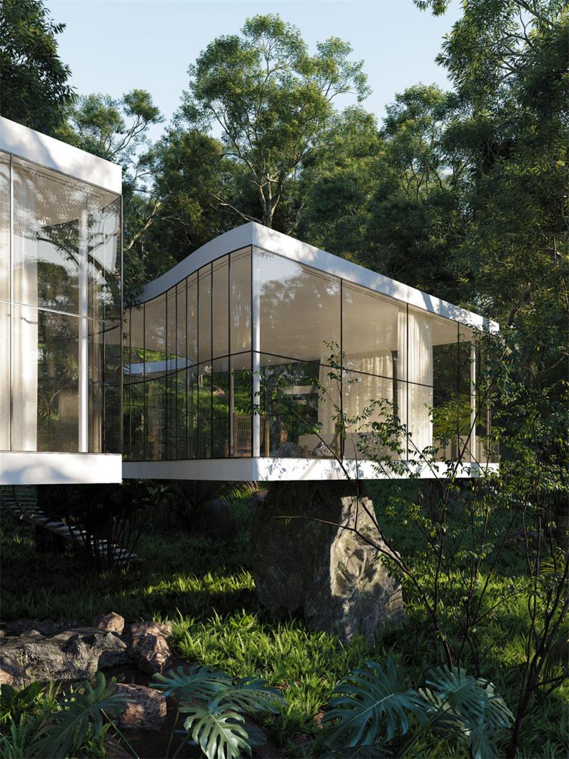 被森林包围的别墅设计丨巴西圣保罗-3