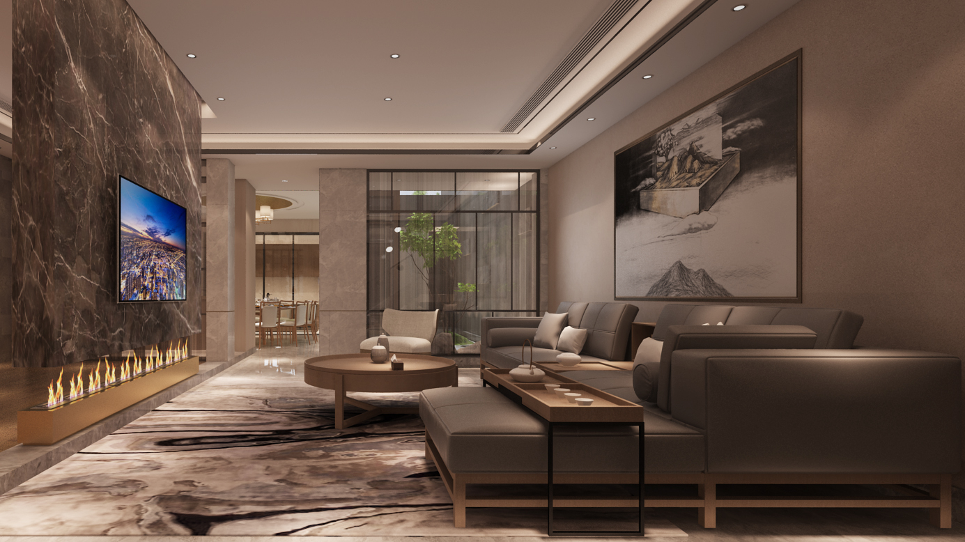 《新东方风》福州博士后公馆 600㎡设计，郑尚曦作品-7