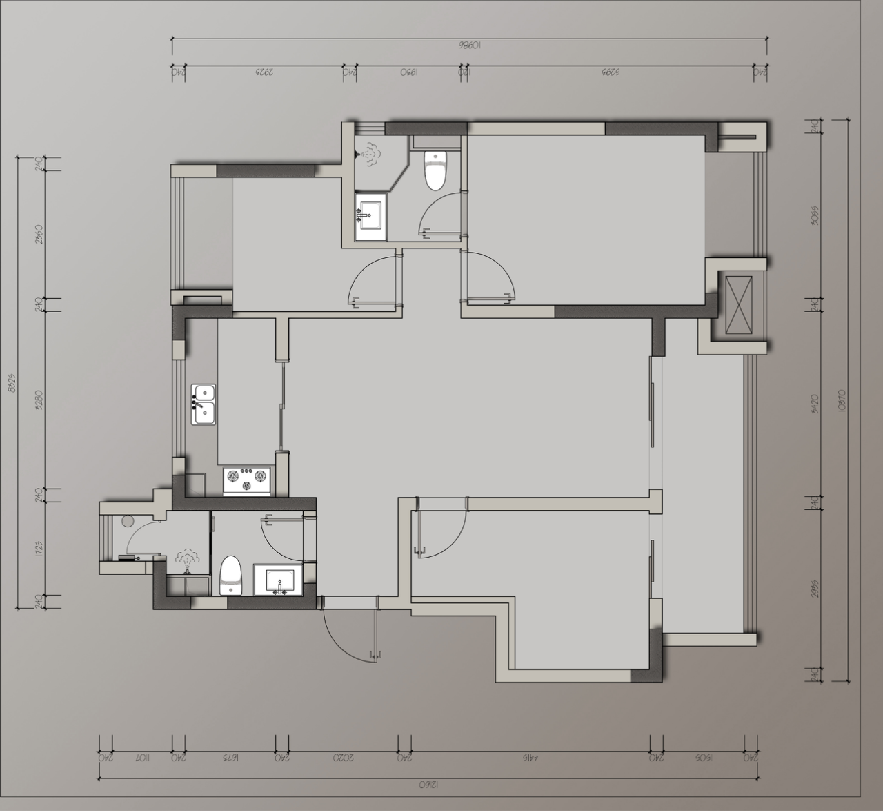 未来星光 120㎡现代混搭宅丨意笙设计-8