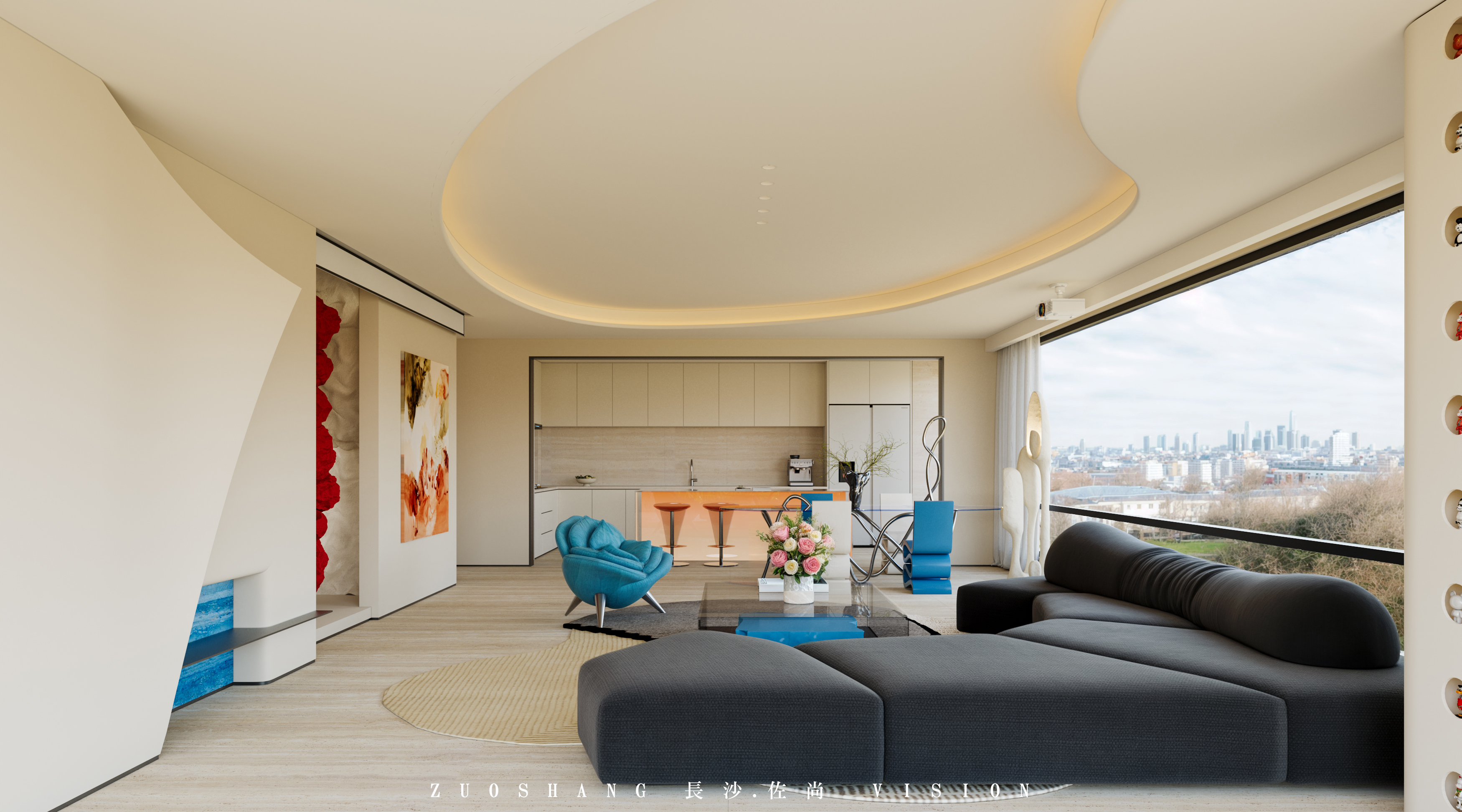 现代简约风格装修图丨长沙佐尚视觉-2
