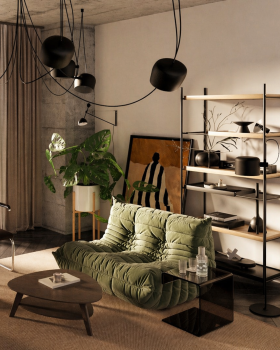 Industrial Vibes | Living Room Interior Design