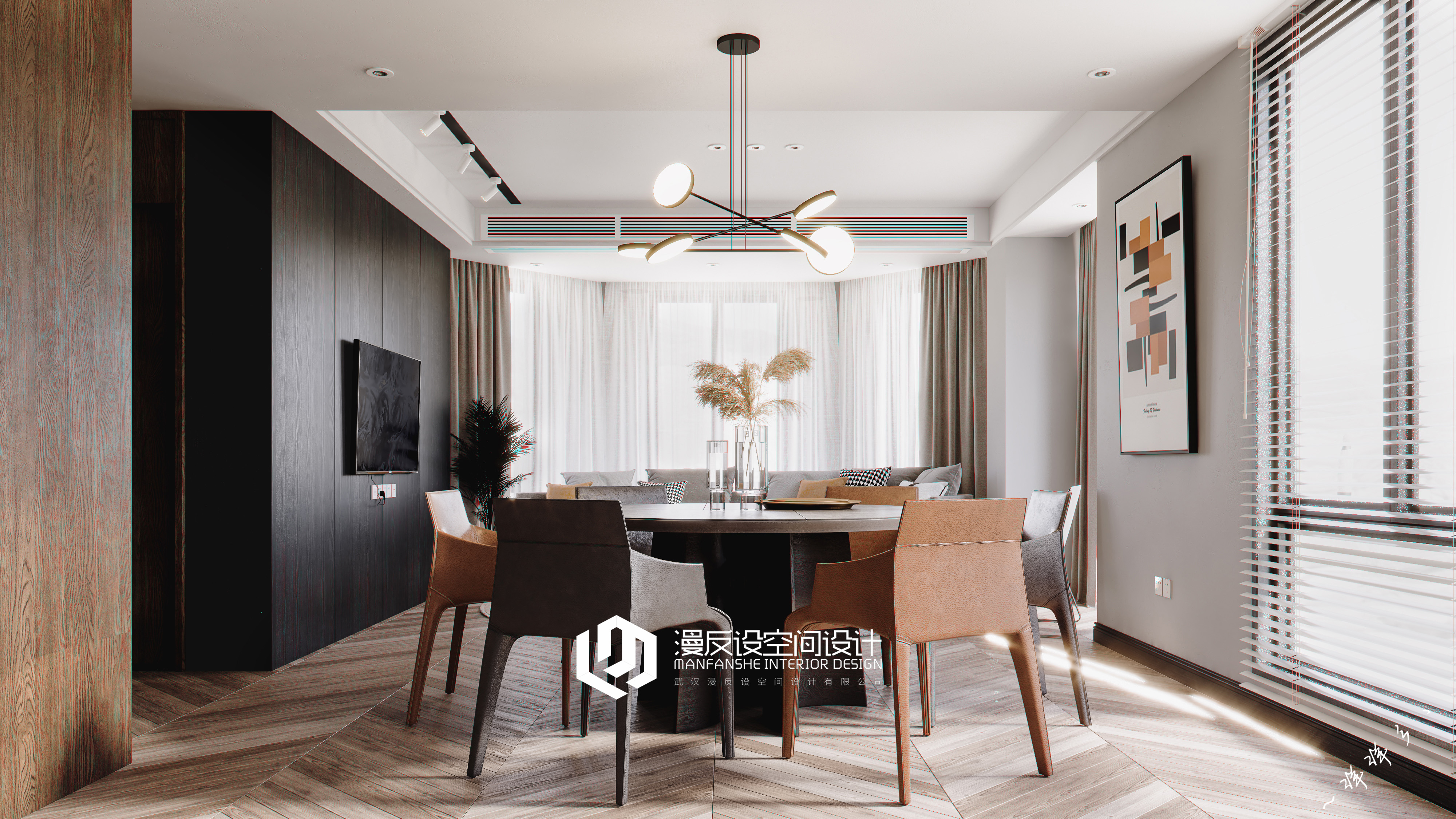 北欧风客餐厅设计丨中国武汉丨武汉漫反设空间设计-5