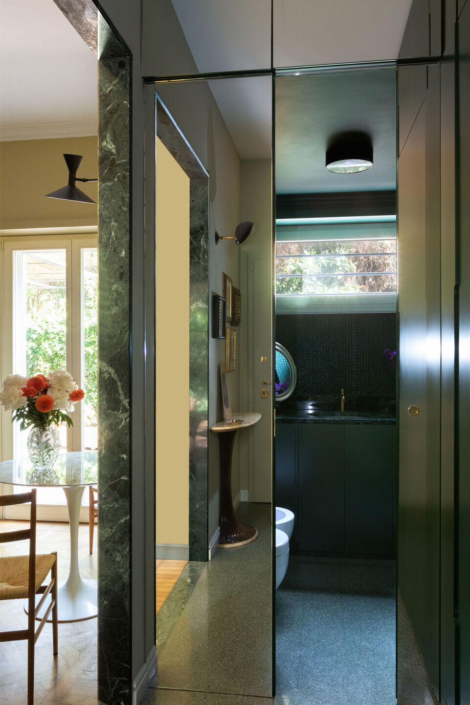 罗马 Parioli 区绿色现代公寓设计丨意大利罗马丨Punto Zero Architetti-11