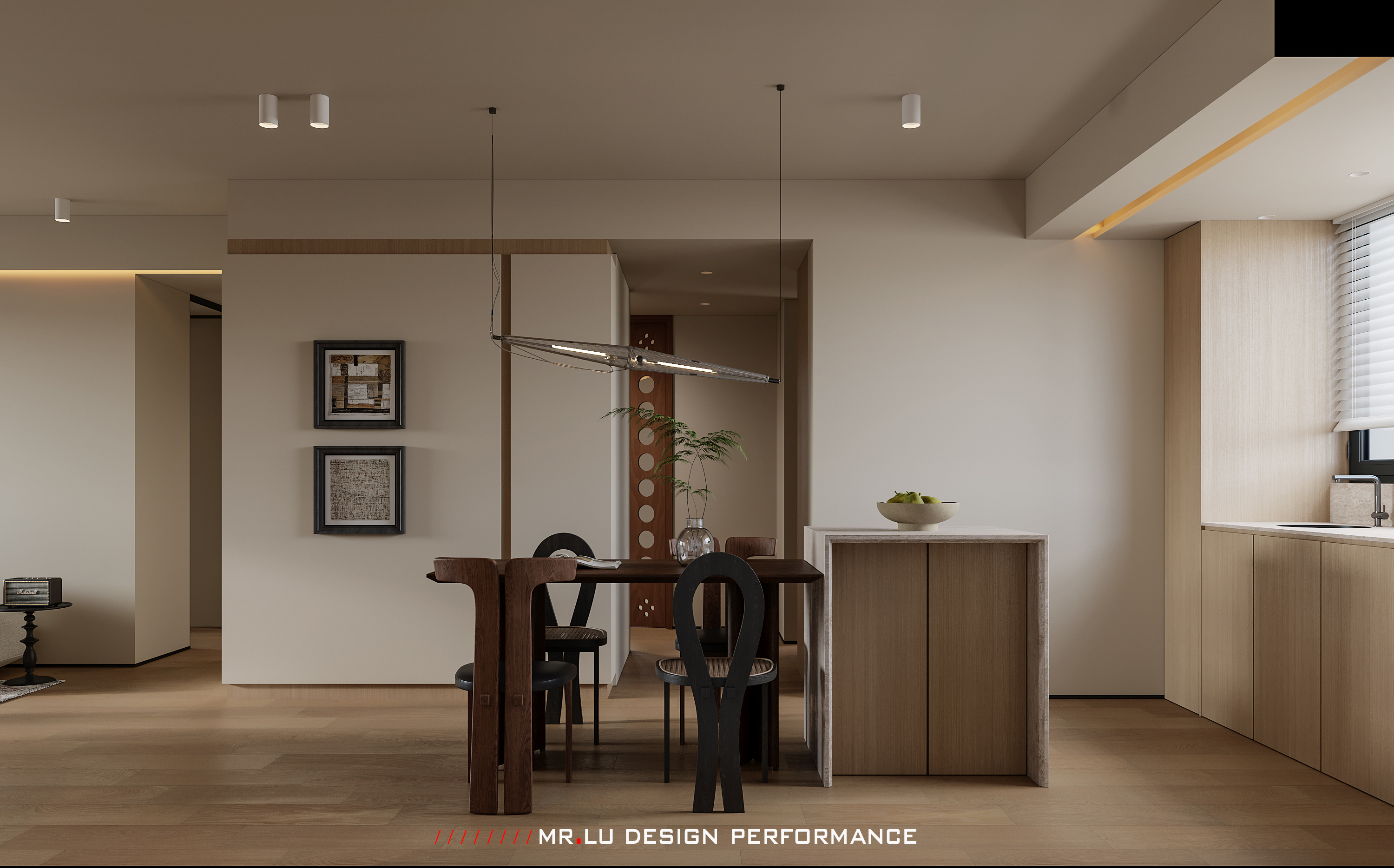 现代中古混搭风格效果图表现-7