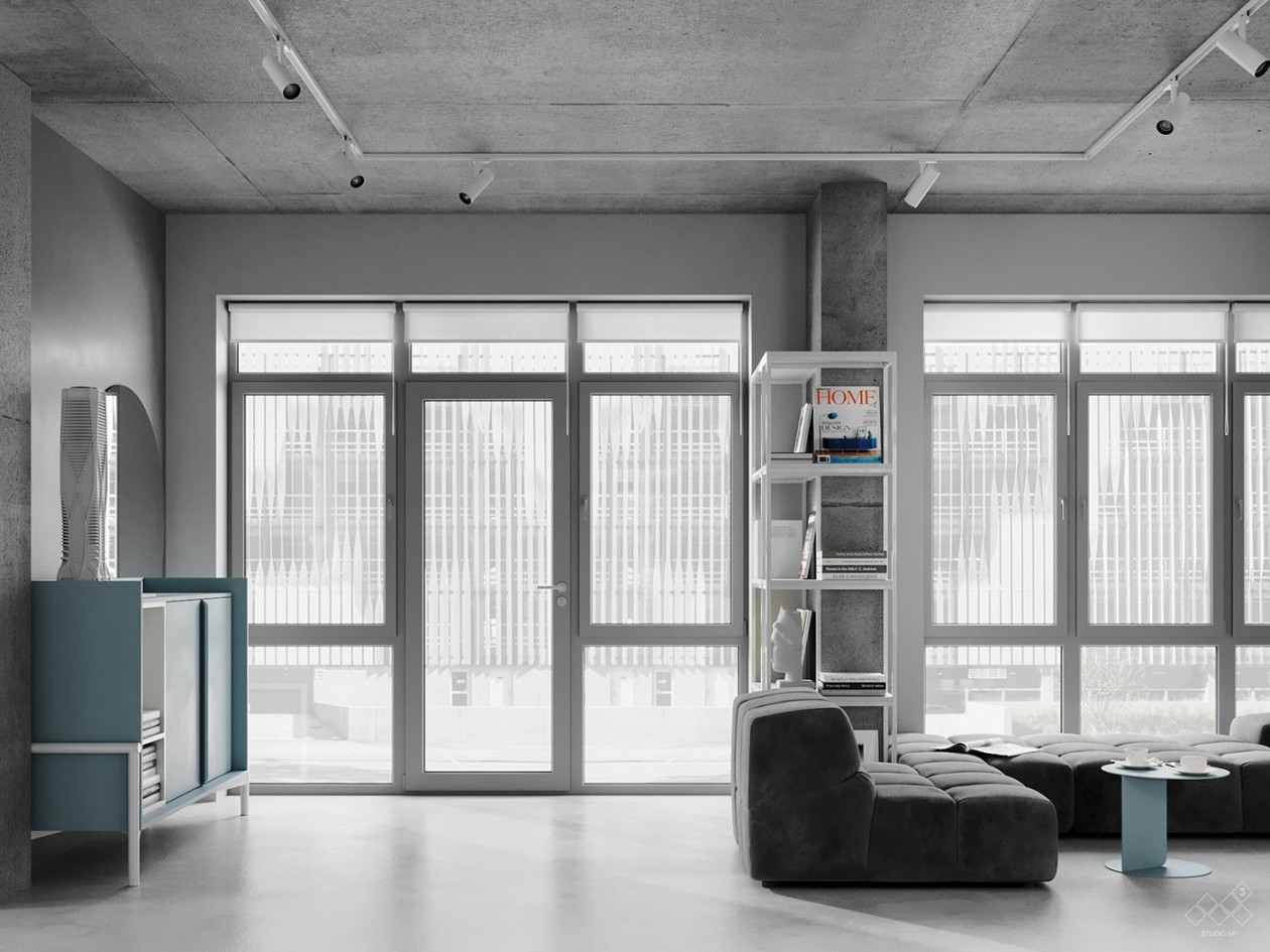 乌克兰基辅86㎡办公空间设计-2