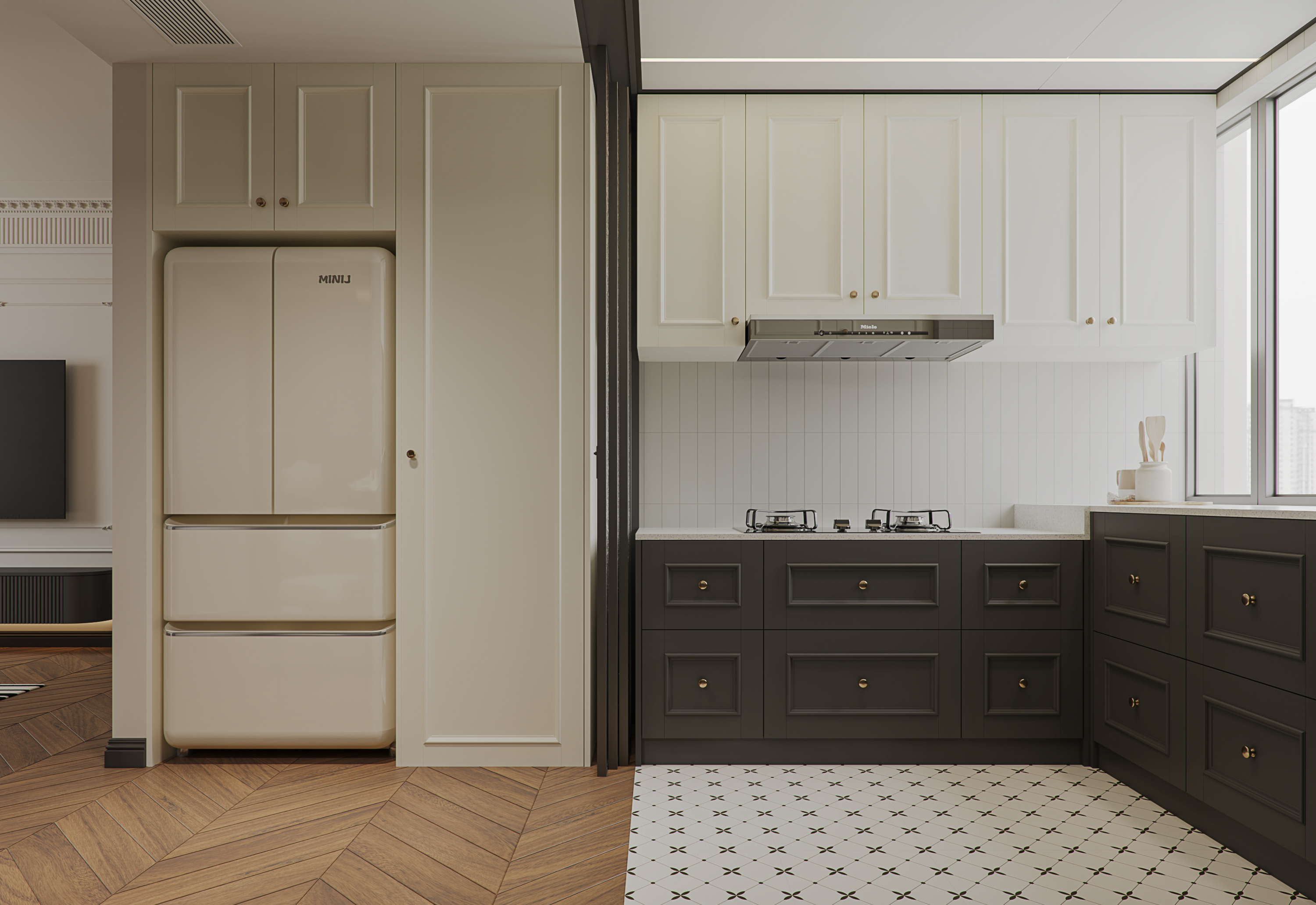 112㎡法式黑色复古风-5