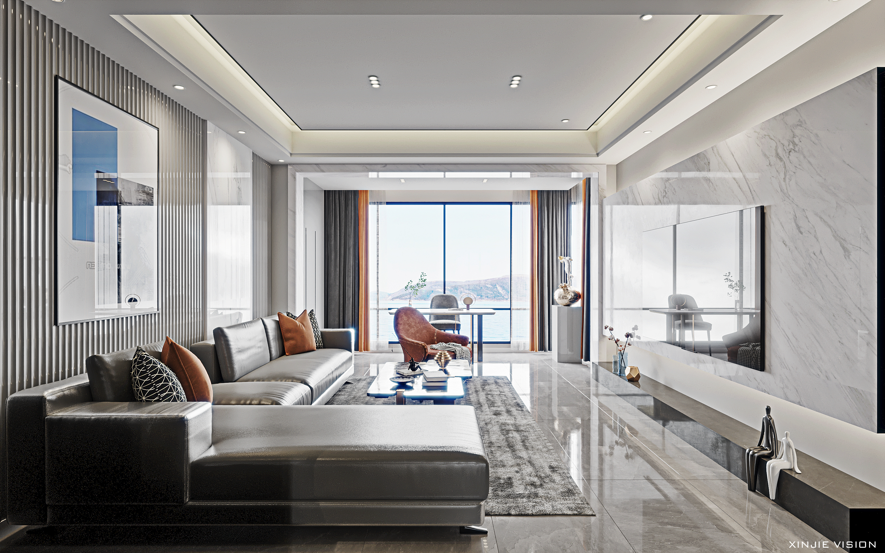 橙意之作，演绎室内设计艺术-1