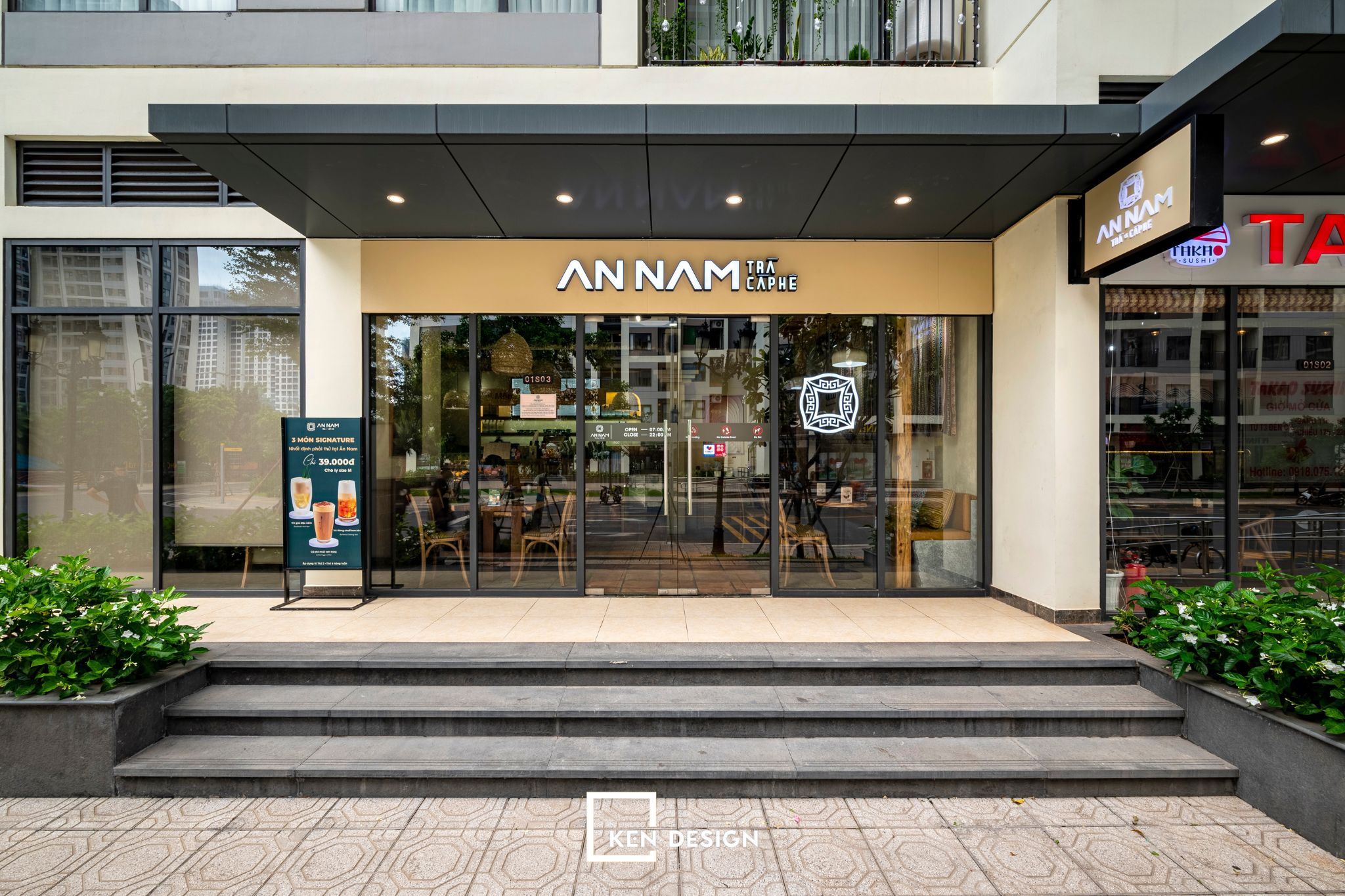 Ân Nam S07咖啡馆装修工程丨越南胡志明市丨Ken Design-10