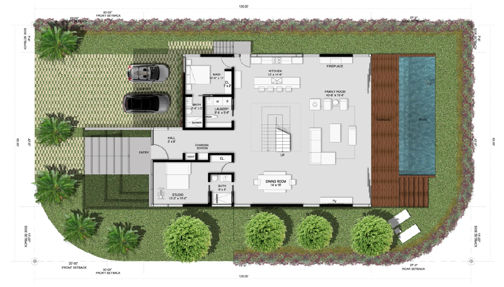 迈阿密棕榈岛上的私人住宅 | 自然光与水景的完美融合-33