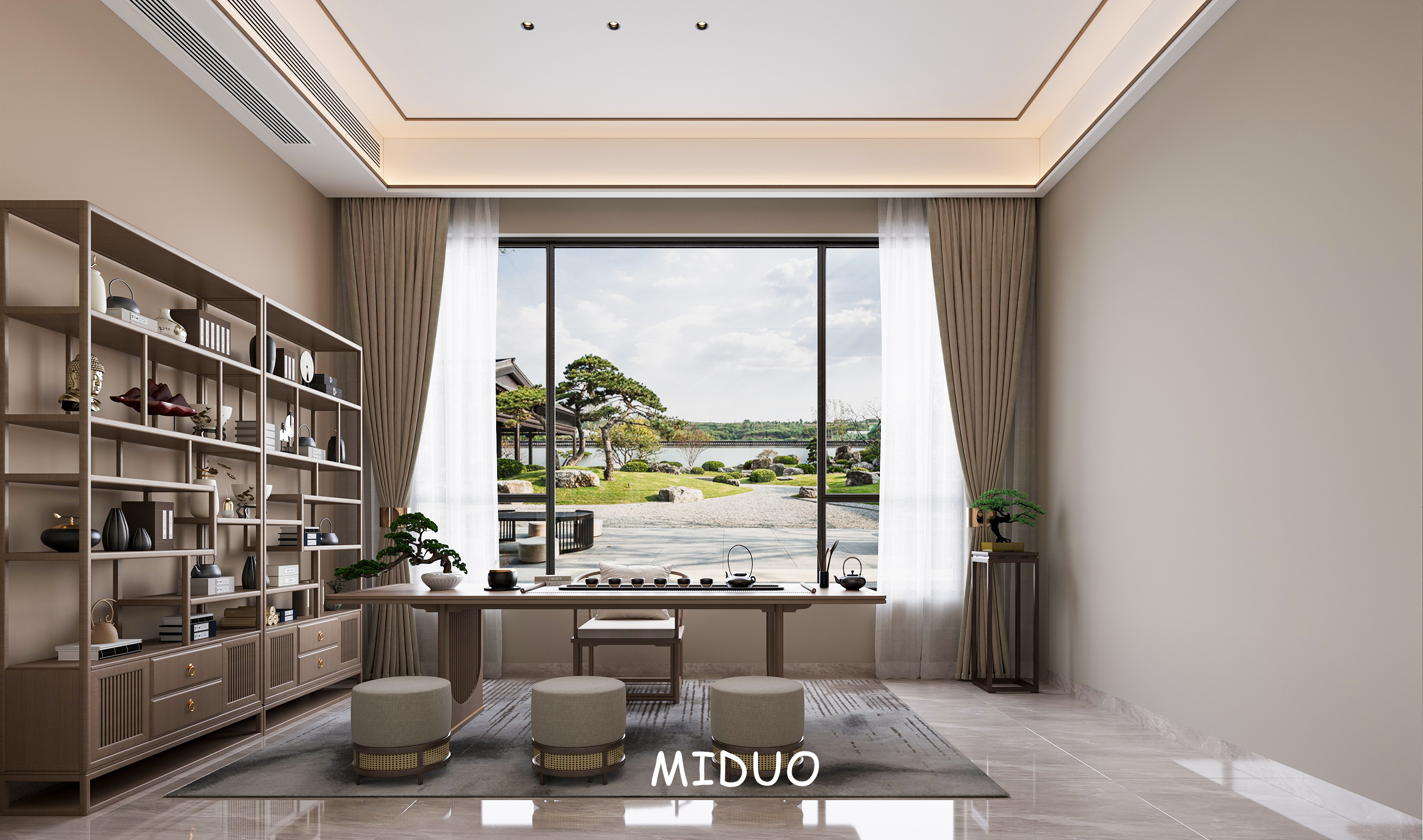 别墅，年轻人也会喜欢的新中式！-0