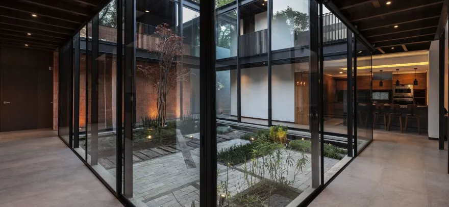 墨西哥森林中的现代庄园 | House Audisan-47