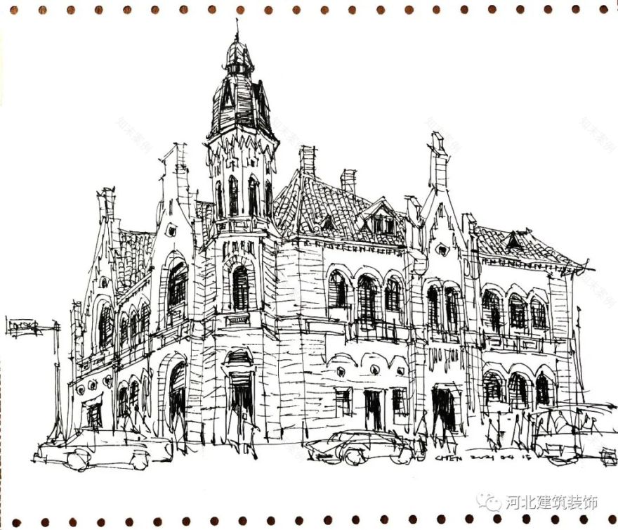 陈力军建筑速写丨中国河北-21