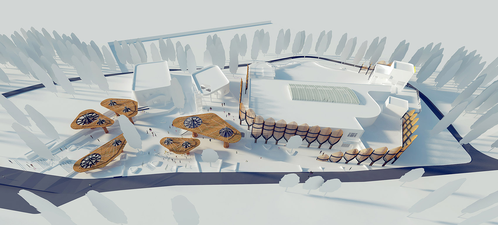 沈阳森林动物园熊猫馆 / 沈阳建筑大学HA+建筑方案创意工作室-4