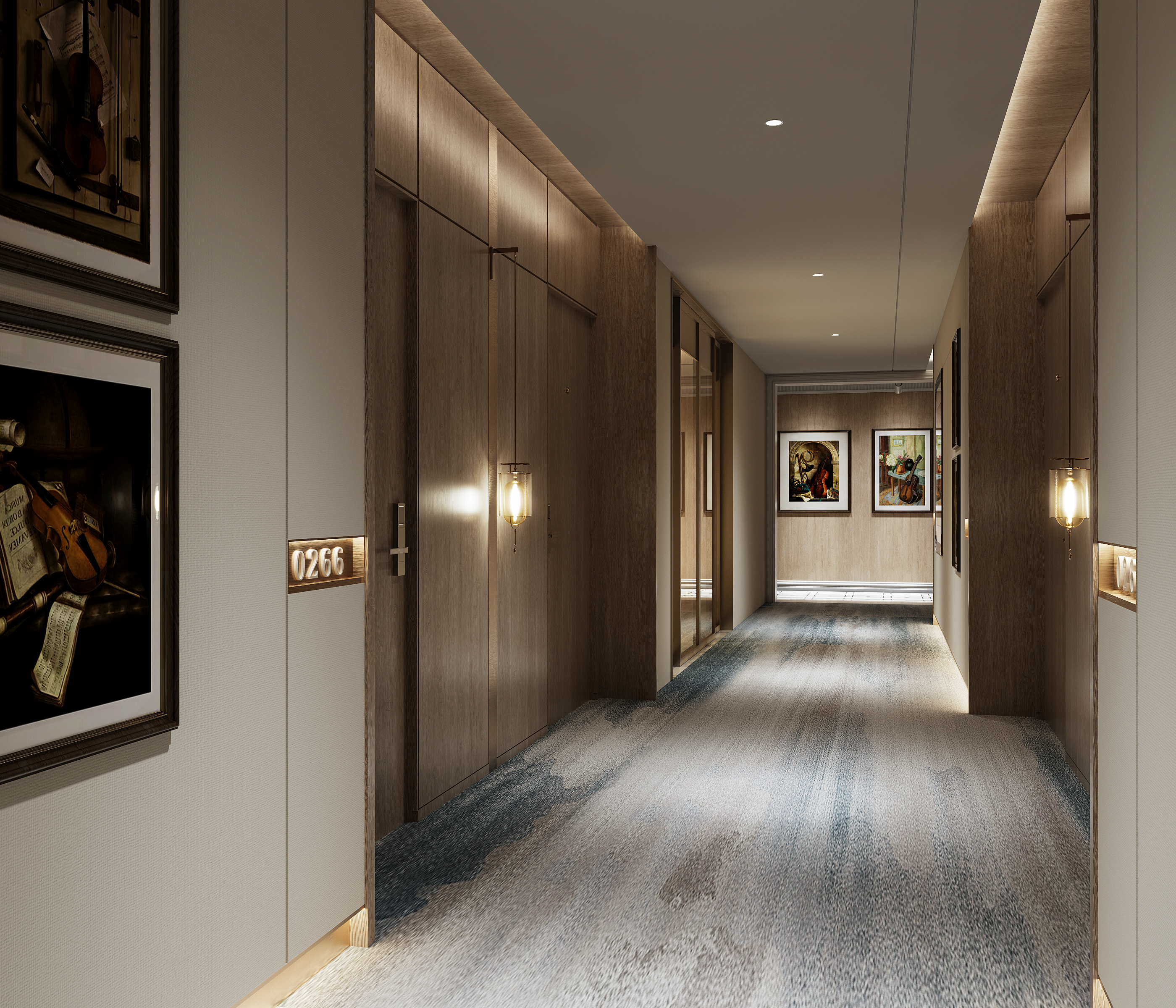 酒店设计方案效果图-58