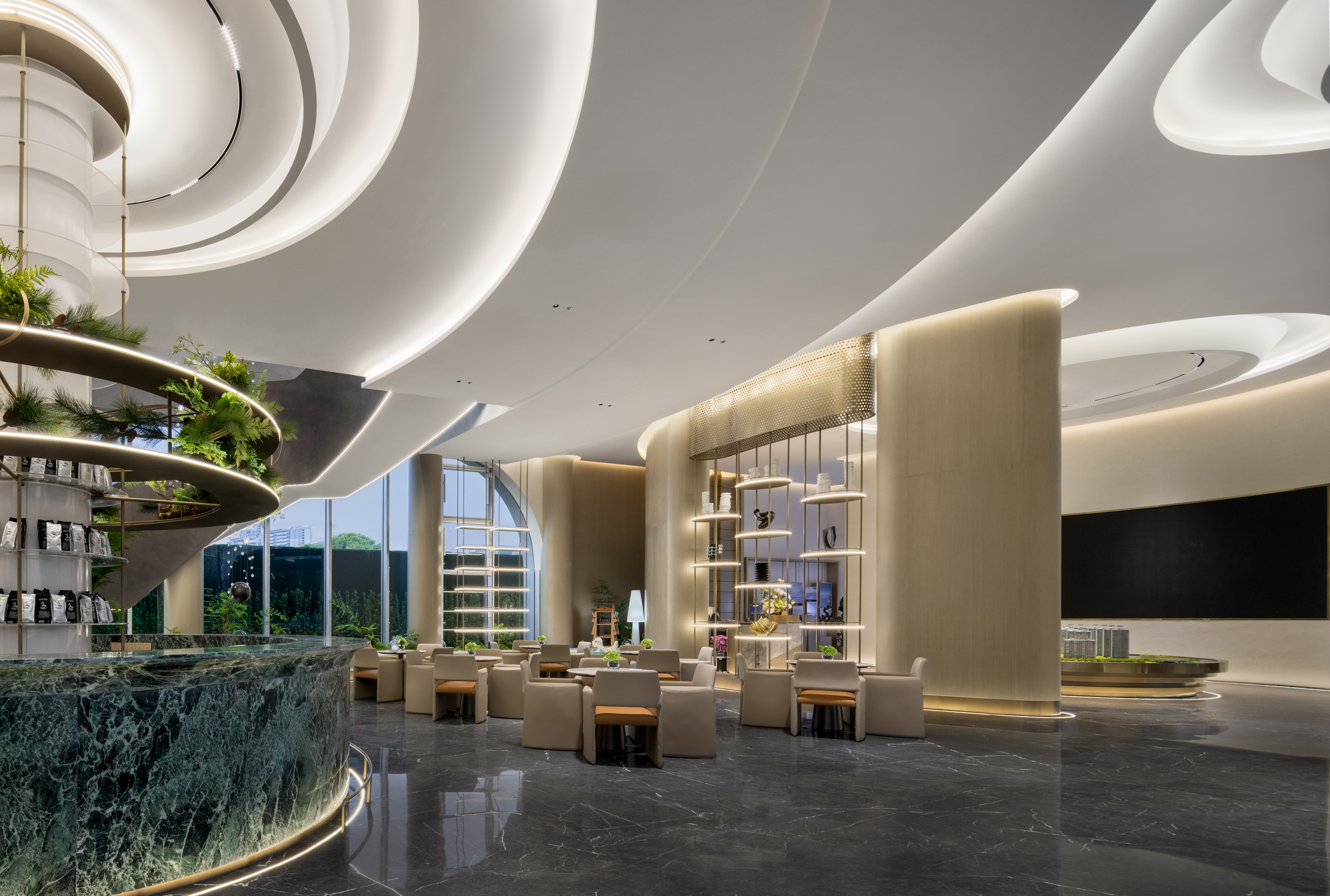 熙和云汀雅园售楼处空间丨域正设计-15