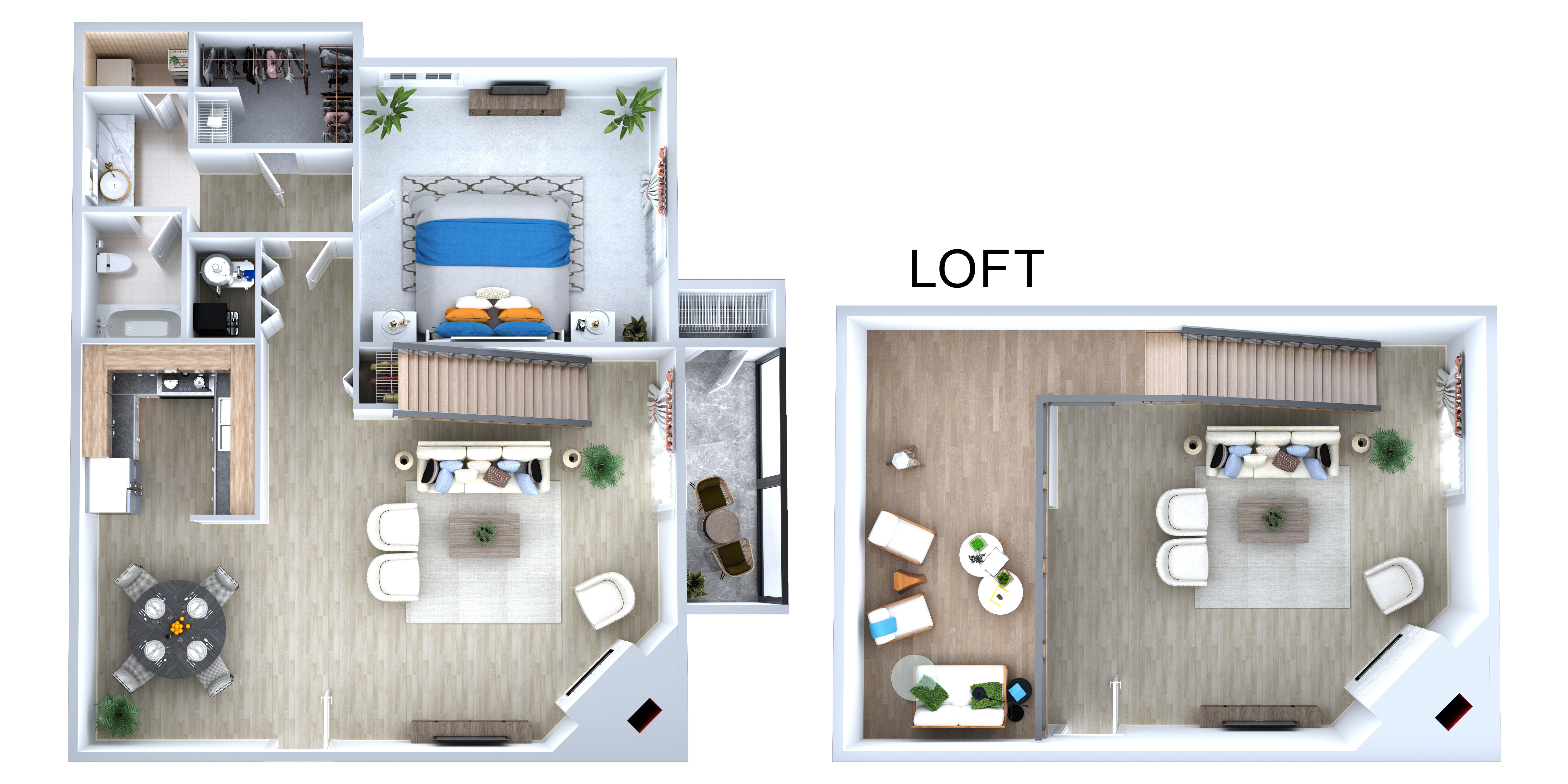 3D interior floor plan-6