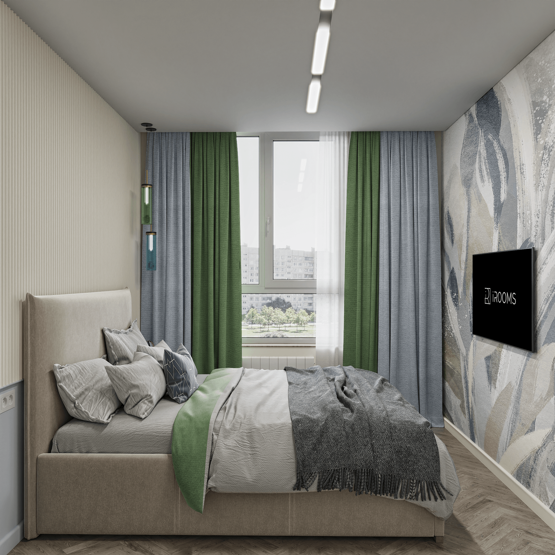 40 平方米公寓可视化设计丨Irooms Design-34