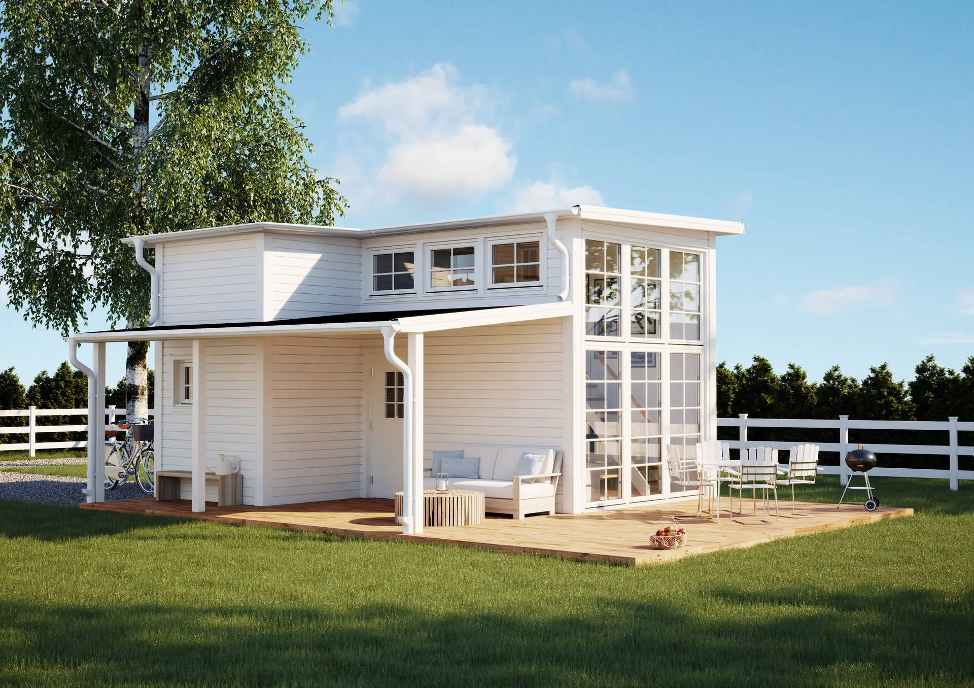 瑞典郊区 33 平米新英格兰风格迷你小屋-8