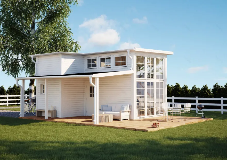 瑞典郊区 33 平米新英格兰风格迷你小屋-8