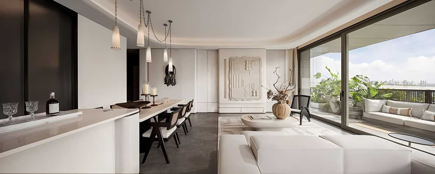 海口万华江东麓岛云溪岛二期上叠别墅样板间丨中国海口丨深圳市盘石室内设计有限公司-4