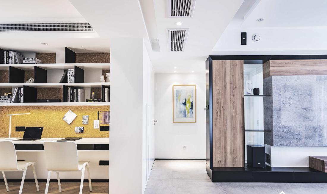 理居设计丨小户型全开放餐厨客书房,空间利用最大化-52