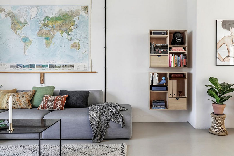 工业风与斯堪的纳维亚风格完美结合的瑞典公寓-7