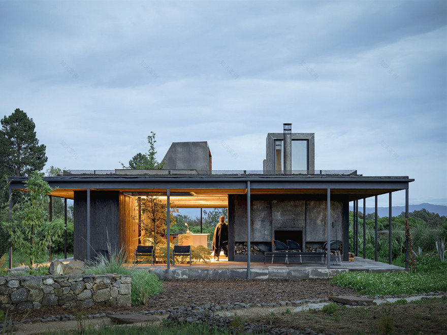 墨西哥雨水收集之家丨Robert Hutchison Architecture + JSa-1