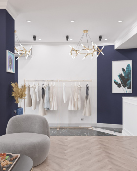 Clothing store and tailoring shop.