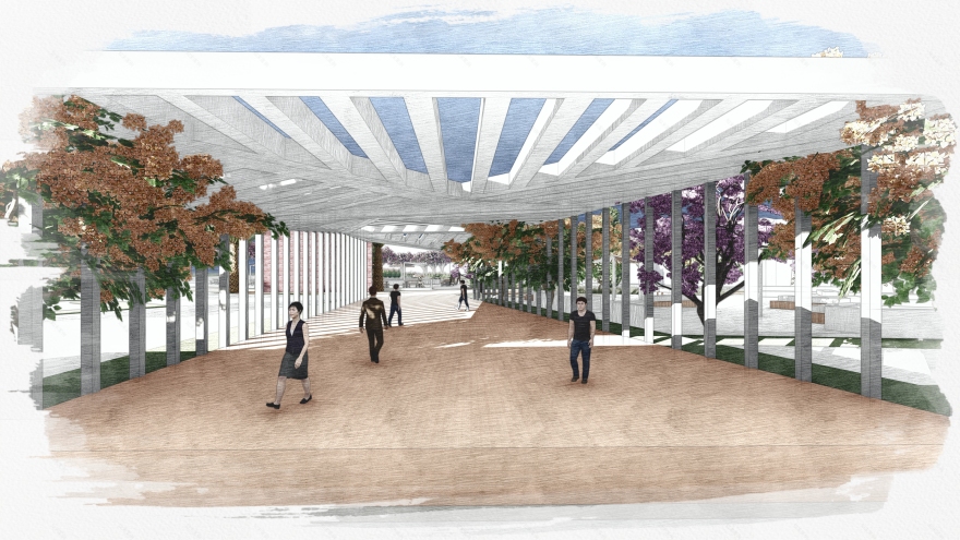 ORIGAMI Zayed 校园景观设计丨埃及开罗丨开罗大学工程学院建筑系-21